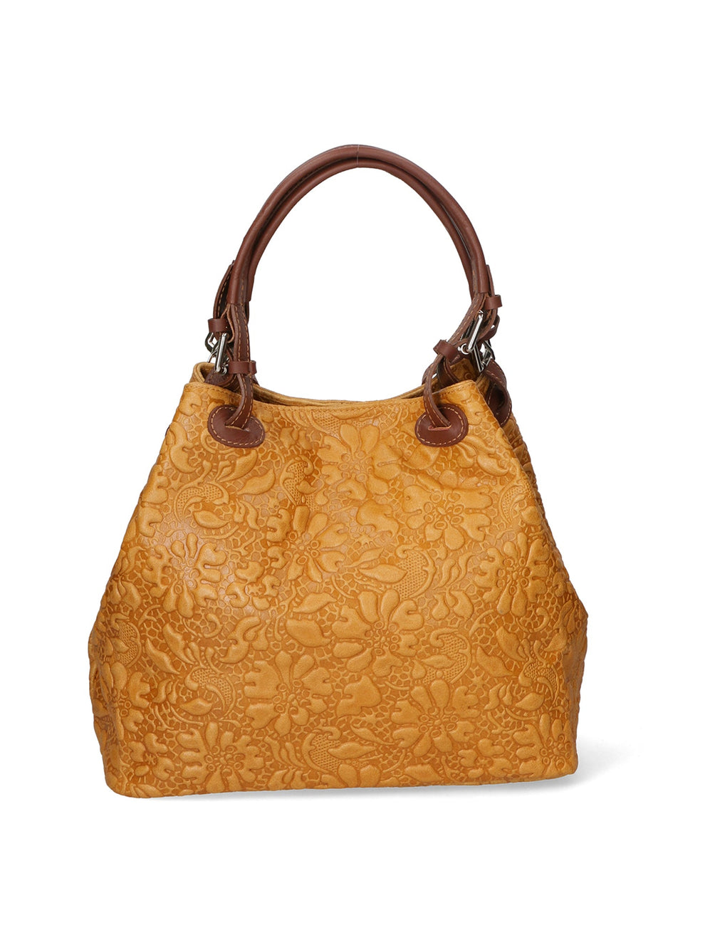 Gave Lux Elenia Italian Leather Handbag – Jeans Blue | Borsa D’Oro