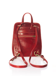 1028 Italian Leather Bag - Red view 3