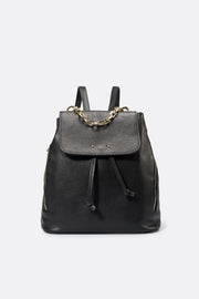 Henna Italian leather backpack in black