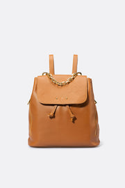 Henna Italian Leather Backpack - Cognac
