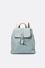 1115 Italian Leather Backpack - Mineral Blue