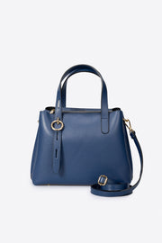 1120 Italian Leather Top Handle Bag - Blue