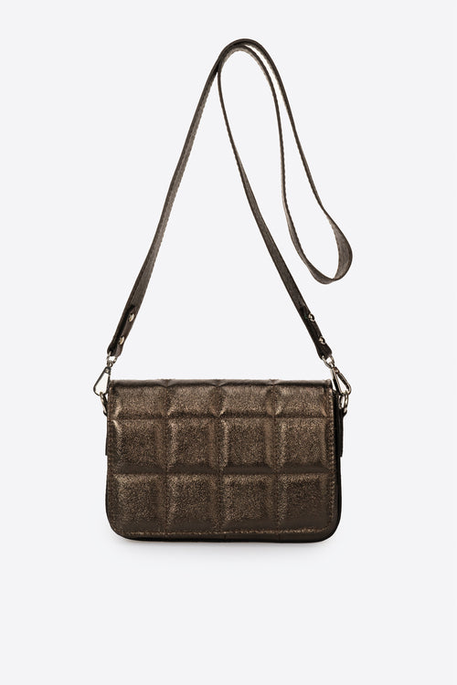 1131 Italian leather crossbody bag in bronze