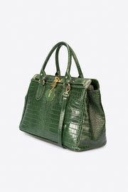 Roma Italian Leather Top Handle Bag