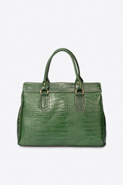 Roma Italian Leather Top Handle Bag
