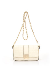 1358 Italian Leather Bag - Beige view 1
