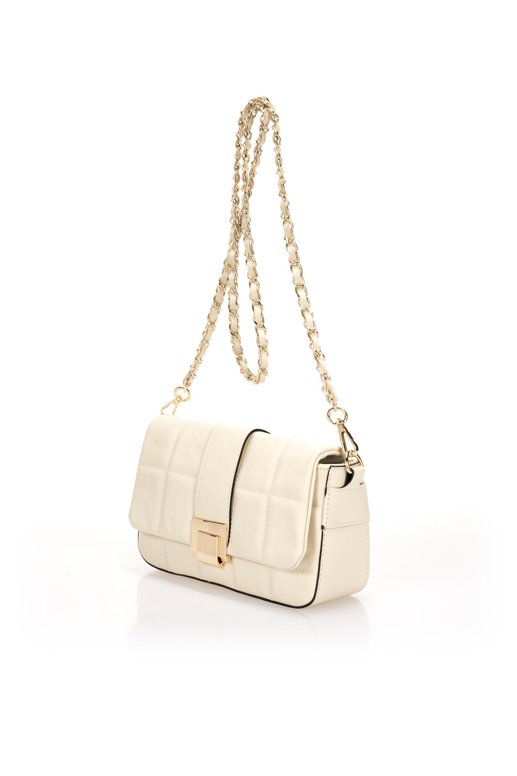 1358 Italian Leather Bag - Beige view 2