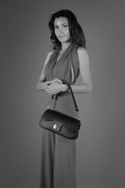 Valentina Italian Leather Top Handle Bag