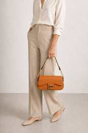 Valentina Italian Leather Top Handle Bag