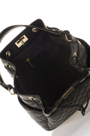 Edina Italian Leather Bucket Bag