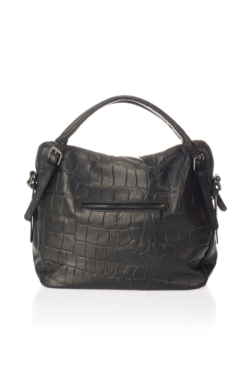 1789 Italian Leather Bag - Black view 3
