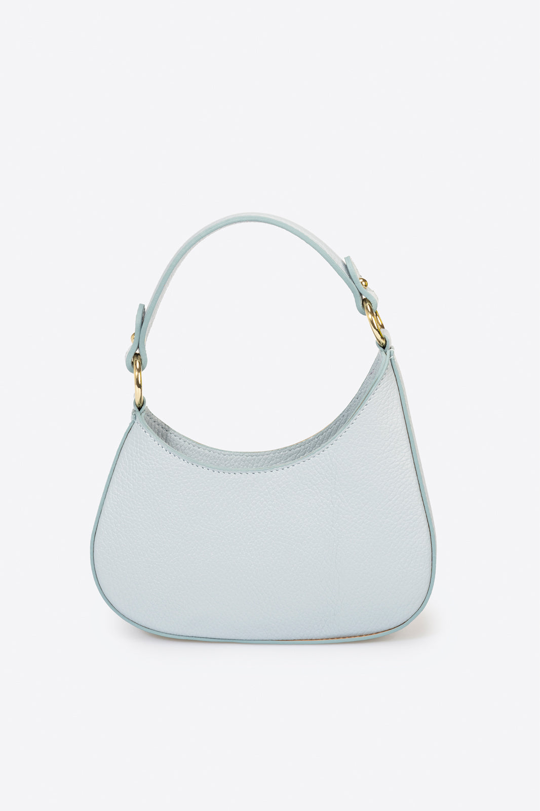 2238 Italian Leather Shoulder Bag - CELESTE