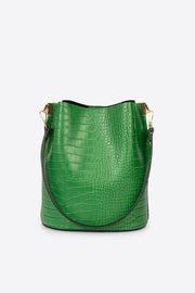 2565 Italian Leather Top Handle Bag - VERDE MELA