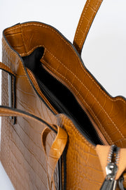 Bellagio Italian Leather Top Handle Bag