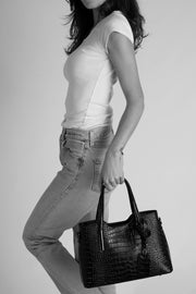 Bellagio Italian Leather Top Handle Bag