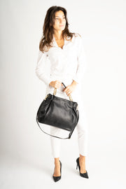 Amalfi Italian Leather Shoulder Bag