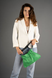 Serafina Italian Leather Chain Shoulder Bag