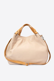 Azalea Italian Leather Shoulder Bag - Cipria
