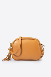 3578 Italian Leather Crossbody Bag - CUOIO