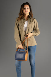 Beatrice Italian Leather Top Handle Bag