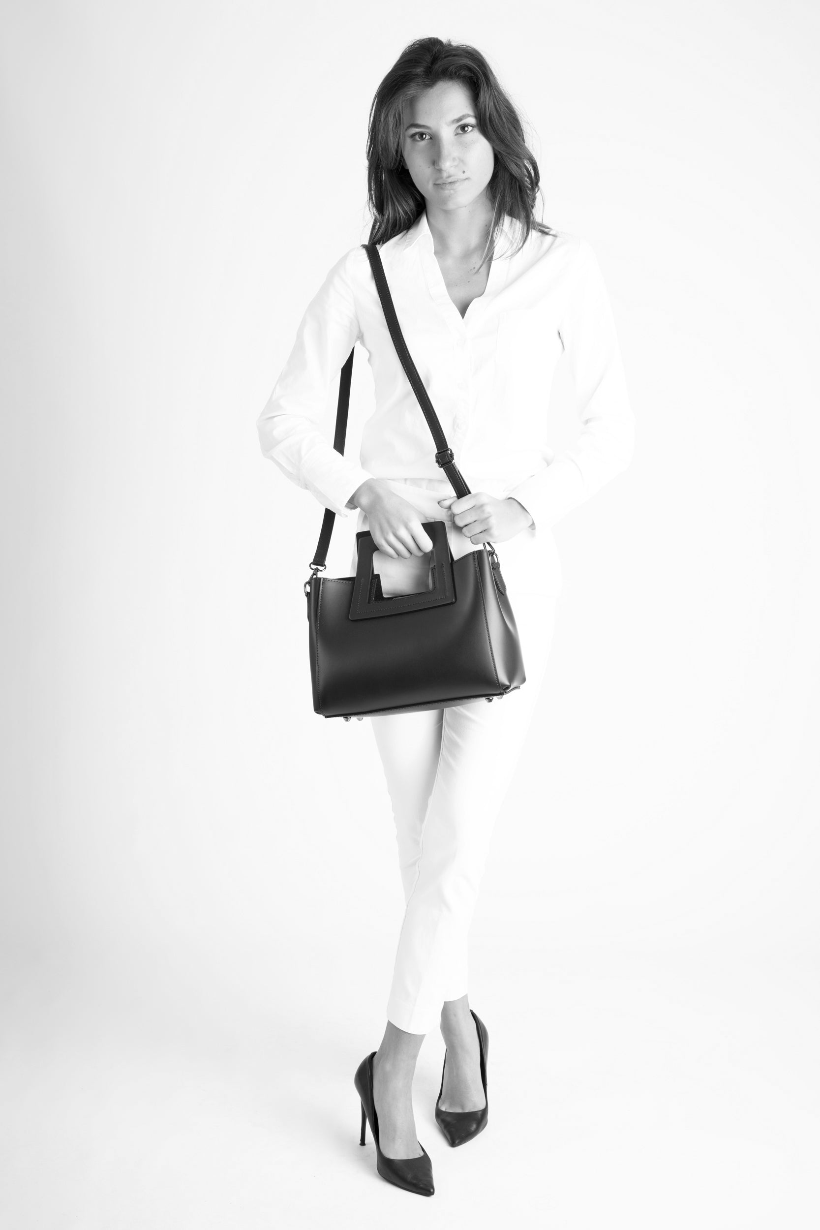 Aurelia Italian Leather Top Handle Bag