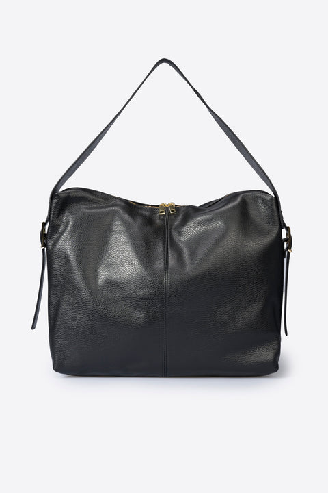 Nyla Italian Leather Bag - Black