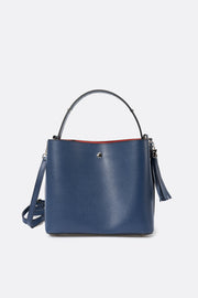 4310 Italian Leather Top Handle Bag - BLUE
