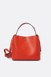 4310 Italian Leather Top Handle Bag - ROSSO