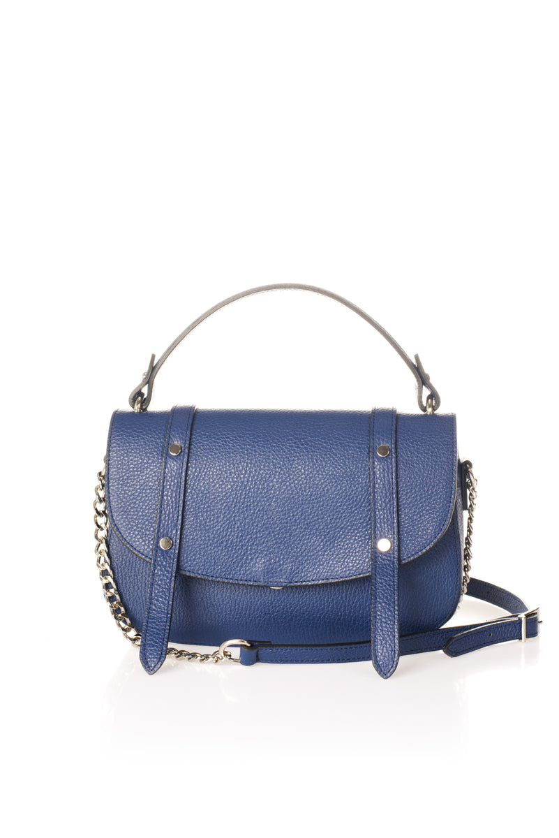 4587 Italian Leather Bag - Blue view 1
