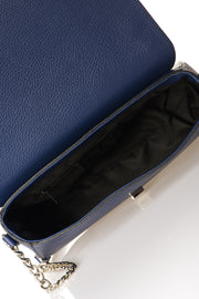 4587 Italian Leather Bag - Blue view 4