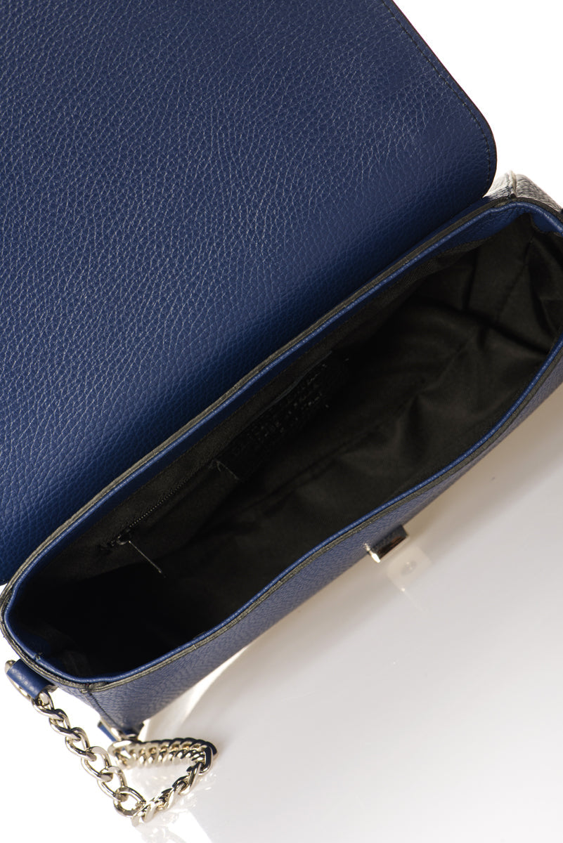 4587 Italian Leather Bag - Blue view 4