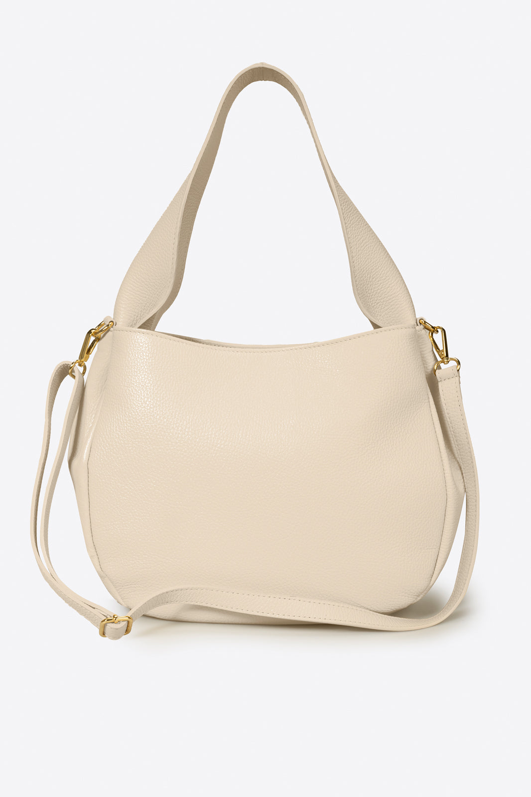 5227 Italian Leather Shoulder Bag - LATTE