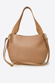 5227 Italian Leather Shoulder Bag - TAN