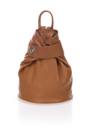 Anastasiya Italian Leather Backpack - Cognac