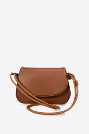 5511 Italian Leather Crossbody Bag - COGNAC