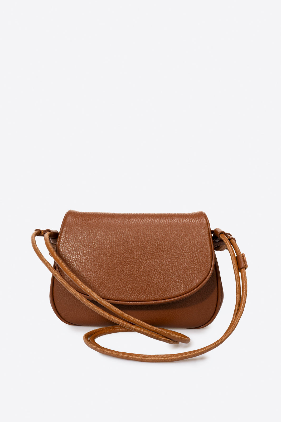 5511 Italian Leather Crossbody Bag - COGNAC