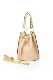 5549 Italian Leather Bag - Taupe view 2