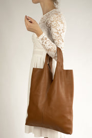 Nadia Italian Leather Tote Bag