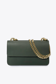 6108 Italian Leather Crossbody Bag - GREEN