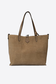 7179 Italian Leather Top Handle Bag - TAUPE