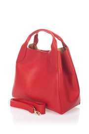 7202 Italian Leather Bag - Red view 2