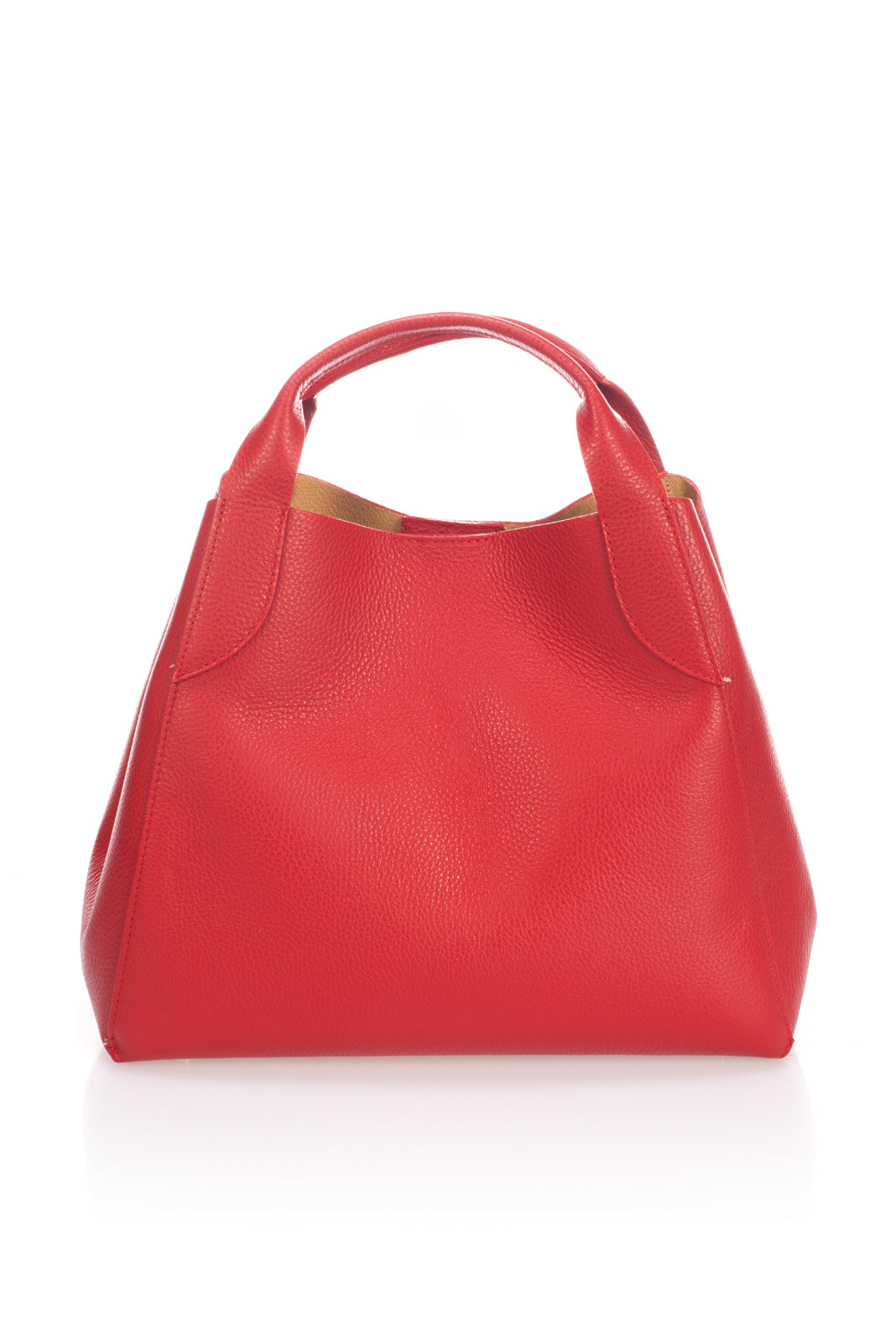 7202 Italian Leather Bag - Red view 3