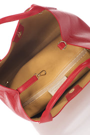 7202 Italian Leather Bag - Red view 4