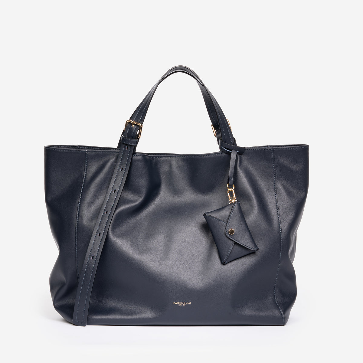 Azzurra S Italian Leather Bucket Bag