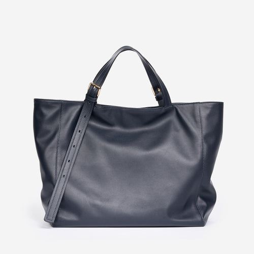 Azzurra S Italian Leather Bucket Bag