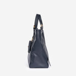 Azzurra S Italian Leather Bucket Bag