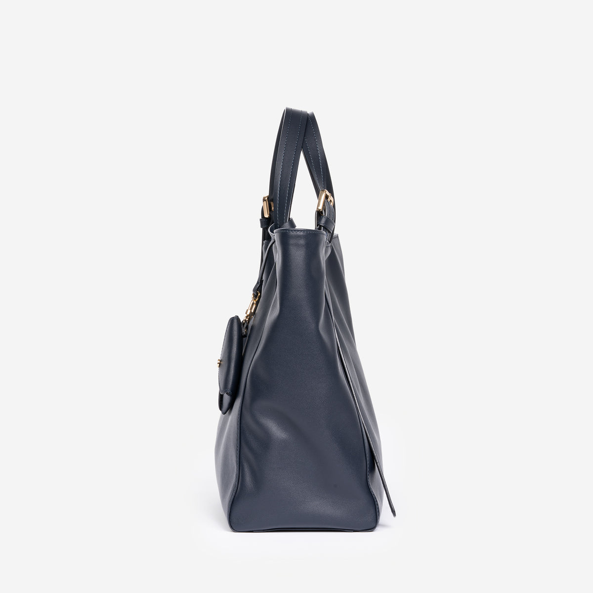 Azzurra S Italian Leather Bucket Bag