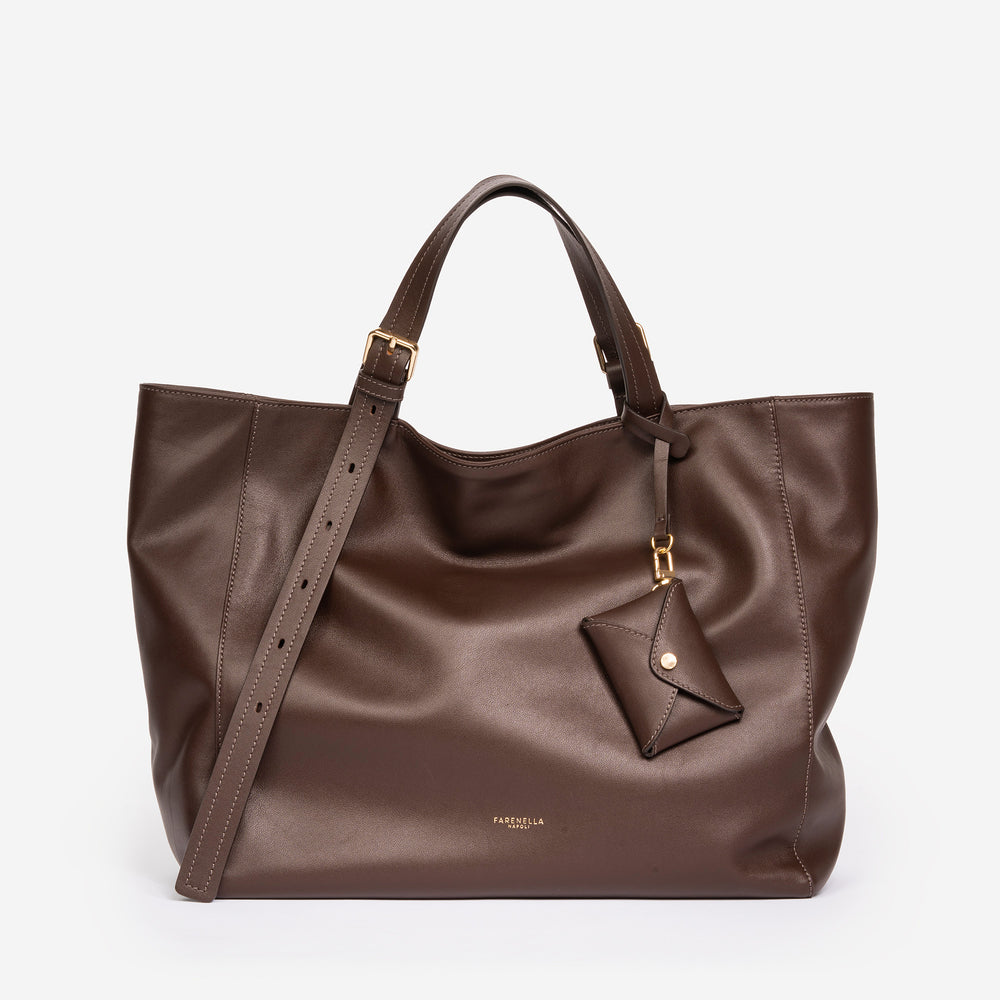 Azzurra S Italian Leather Bucket Bag