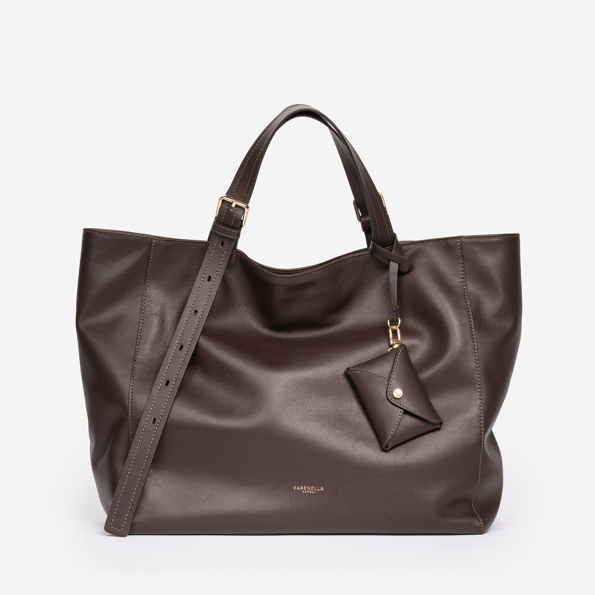 Azzurra S Italian Leather Bucket Bag