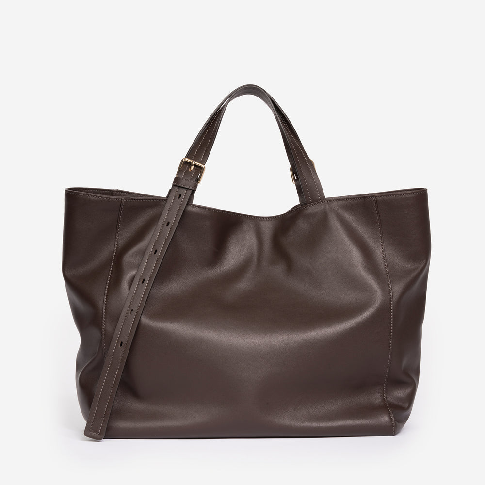 Azzurra S Italian Leather Bucket Bag